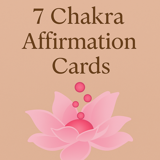 7 Chakra Affirmation Cards Awaken the Goddess Within – by Priscilla Lotus Growth - Digital Printable Cards Beautifully Designed for daily Affirmations to keep you uplifted